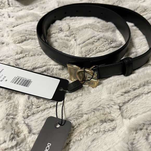 đ
șNWT Dolce & Gabbana DG Logo Leather Belt, Black Size EU 80 - Picture 3 of 11
